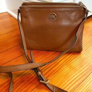 Michael Kors Cross Body Bag - Saddle Brown